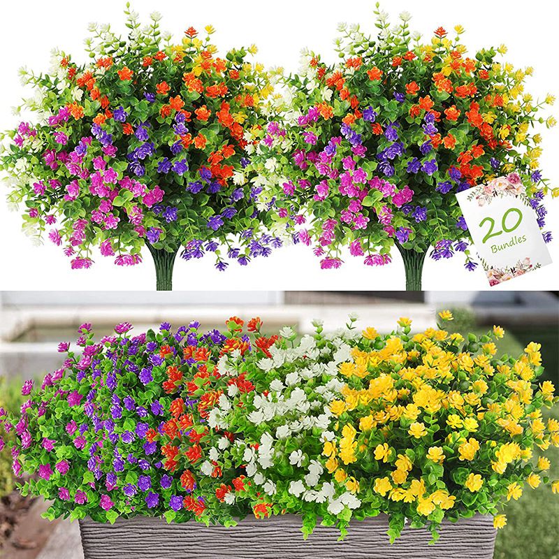 Florist Supply Vases - 3/6 шт. искусственное растение цветок эвкалипт