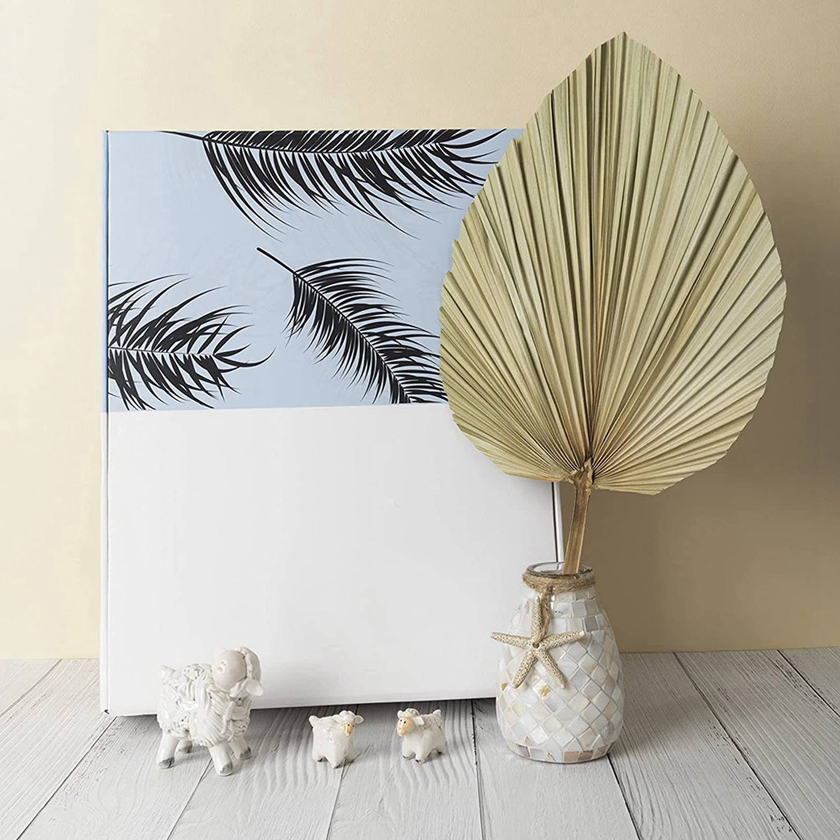 Palm Leaf Dried - Сушеные пальмовые листья для декора комнаты,