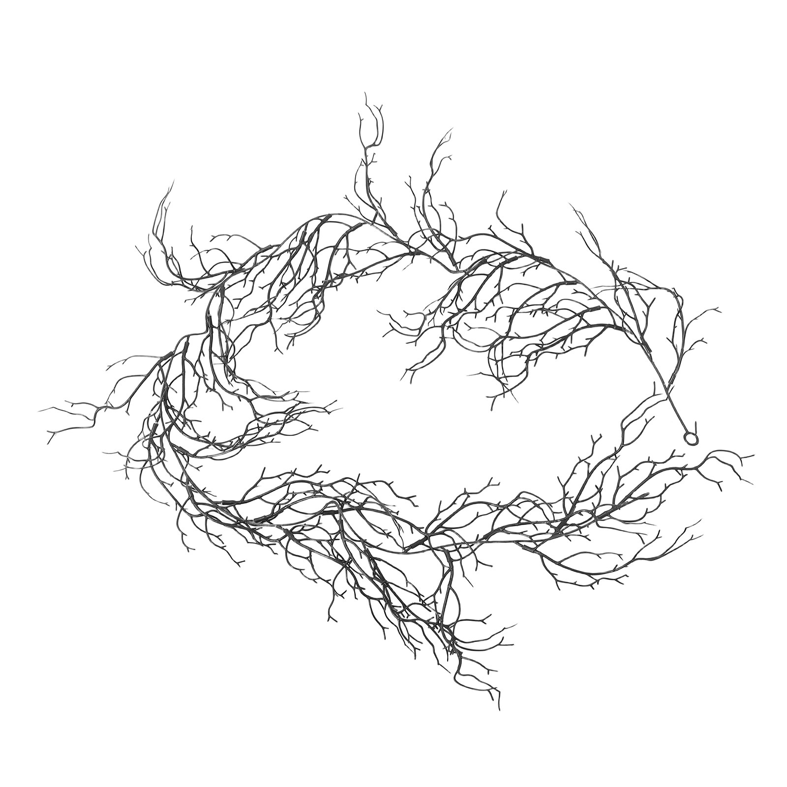 Branch Curly Willow - Черные пластиковые декоративные ветви иллюзорной ивы,
