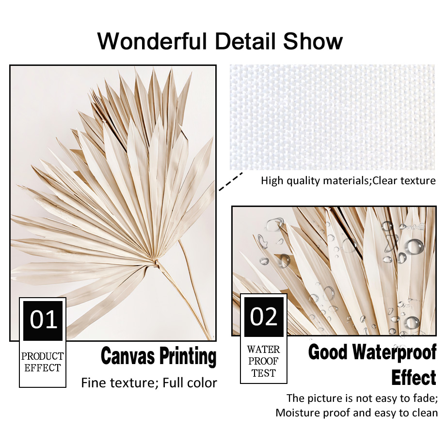 Нейтрально-бежевое бохо-панно  – обзор и цена Palm Leaf Dried