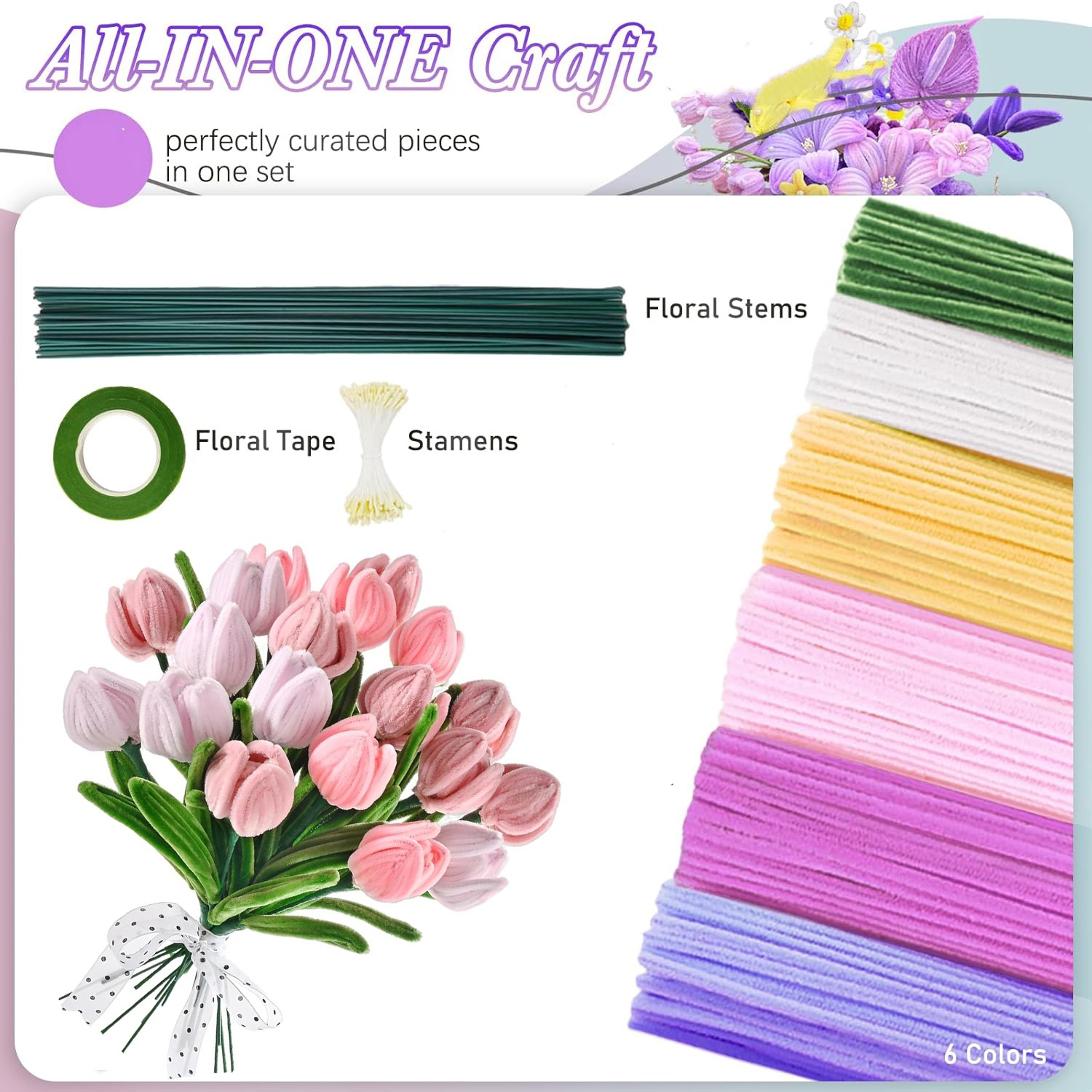 Набор для создания цветов из п – обзор и цена Floral Tape Green