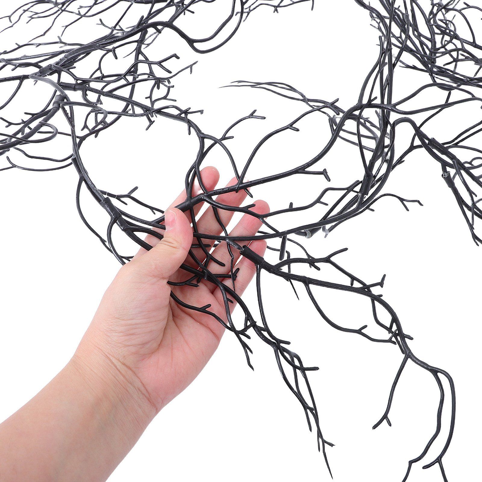 Черная декоративная гирлянда и – обзор и цена Branch Curly Willow