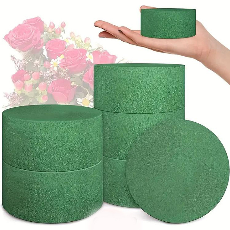 10 шт. зеленых круглых блоков  – обзор и цена Floral Foam Oasis