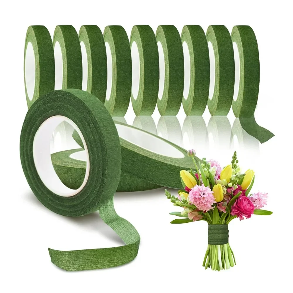 Зеленые красивые цветочные лен – обзор и цена Floral Tape Green
