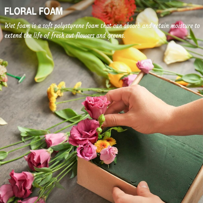 Зеленый флористический пенопла – обзор и цена Floral Foam Oasis