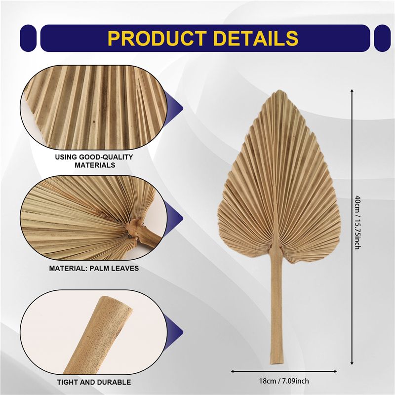 ABKO-6 шт. сушеных пальмовых л – обзор и цена Palm Leaf Dried
