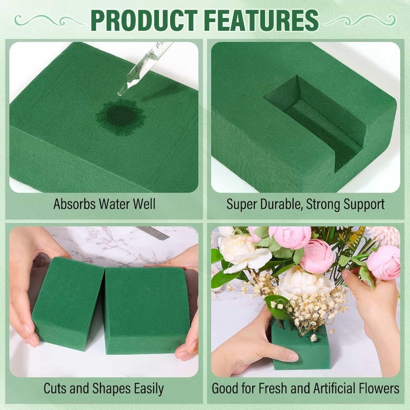 1/3 шт. зеленый цветочный пено – обзор и цена Floral Foam Oasis
